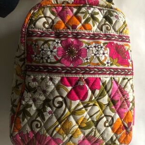 Vera Bradley Pink and Orange Floral Lunch Bag